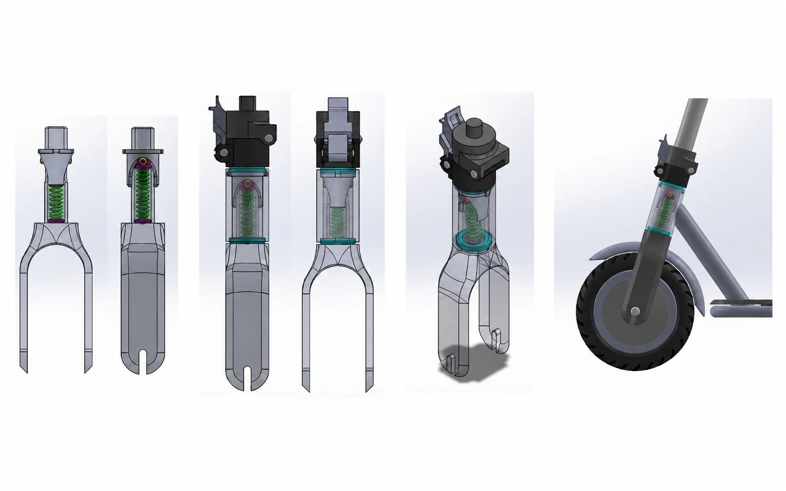 Electric Scooter Steering Stability System — Mechanical Design